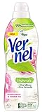 Vernel Naturals Weichspüler, Pfingstrose und Weißer Tee, 32 Waschladungen, 100 Prozent vegan, 99 Prozent naturbasierte Inhaltsstoffe, ohne Silikone und Farbstoffe