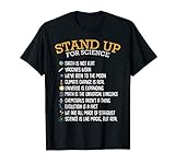 Stand Up For Science Wissenschaft Klimawandel Friede T-Shirt