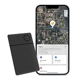 TKMARS Geldbörsen Tracker Karte Dünne, Kabelloser wiederaufladbarer Geldbörsenfinder, IP67 wasserdichter Bluetooth-Tag, funktioniert mit Apple Find My (nur iOS), Artikelsortierer für Koffer/T