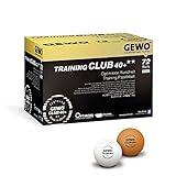 GEWO Unisex – Erwachsene Ball Training Club 40+ Tischtennisball, Weiß, 72er