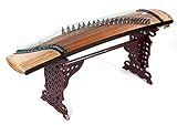 RSTJ-Sjap Professionelles Leistungsgrad Guzheng Black Sandelholz ultradünne Normalfläche Guzheng Collection Instrument Massivholz Guzheng Piano mit chinesischem Tutorial