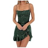 Cocktailkleid Damen - Glitzer Cocktailkleid Maxikleid Abschlussball Kleider Elegante Etuikleid Maxikleid Satin trägerloses Kleid Ballparty, Kostüm, Übergröße Hochzeit Festlich Kleid Abendk