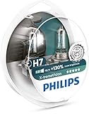 Philips automotive lighting 12972XV+S2 XtremeVision 130 Prozent Scheinwerferlampe H7 Autolampen Halogen Glühlampe, 2 Stück, Twin box
