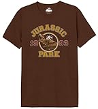 Jurassic Park Herren mejupamts106 T-Shirt, Braun Melange, M