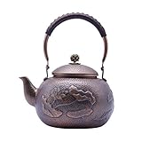 HWEI Wasserkessel Vintage Wasserkocher Kupferkessel Handgefertigte Geprägte Teekanne Für Haushaltsmode (1,6 L, 54,1 OZ) Teekanne Mehrzweck