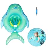 Buen Don Baby Schwimmring, Aufblasbarer Schwimmreifen Baby Schwimmen Float Schwimmsitz für Kleinkind Schwimmhilfe Spielzeugfür (S, Blau)