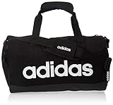 adidas Herren Linear Duffelbag, Black/Black/White, One Size