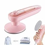 LNIBA Folding Portable Mini Ironing Machine, Portable Mini 360° Hand Steamer, Wrinkle Remover for Clothes, Ironing Device for Travel Clothes, Easy to Use for Elderly People