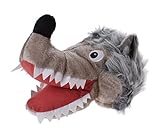 Boland 99947 - Erwachsenenhut Wolf, Plüsch-Mütze mit Maul, Augen und Ohren, Kostüm, Karneval, Mottoparty, JG
