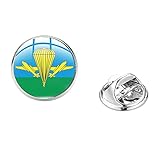 Russische Fallschirmjäger-Symbol Glas Cabochon Anstecknadel CCCP Sowjetische Luftwaffe Brosche Tasche Hut Kleidung dekoriert Pins
