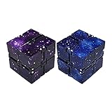 Infinity Cube, Unendlicher Würfel Spielzeug, 2 PCS Fidget Cube, Anti Stess Würfel, Tötungs Zeit Zappeln Spielwaren Stressabbau Würfel für Jung und Alt, Erwachsen oder Kinder