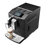 Acopino Modena ONE Touch Kaffeevollautomat in Edelstahl mit Milchsystem,Cappuccino und Espresso auf Knopfdruck, schwarz, LCD Farbdisplay