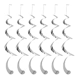 Annlpoy 6 stück Windspirale Vogelabwehr Reflektierend Vogelschreck Spiralen Windspiel für Draußen, Balkon und Garten - Effektive Abwehr, Einfache Montage, Umweltfreundlich, Keine Tierverletzung
