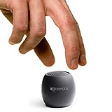 Boompods Zero Talk Mini tragbarer Bluetooth Lautsprecher mit Amazon Alexa - Outdoor Lautsprecher klein, IPX6 wasserdicht, Mikrofon, 5 Std Spielzeit, Portable Speaker für Dusche, Reisen, Auto, Grau