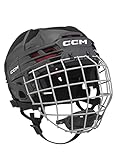 CCM Tacks 70 Helm Combo Senior, Größe:M, Farbe:Schwarz