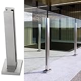 Edelstahl Glas Geländersystem für Innen- und Außentreppen Pool Garten Terrasse Balkon Höhe 60 120