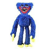 Poppy Playtime Huggy Wuggy Plüschtier, blaues Monster Horror Weihnachten gefüllte Puppe, 39,9 cm Cartoon lustige Mohnblumen Spielzeit Plüschpuppe für Kinder und Fans Geschenk (40 cm A)
