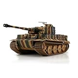 HENG LONG Torro RC Panzer Tiger 1 mit Metallketten, Metallunterwanne Späte Version BB Sommertarn