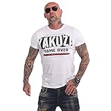 Yakuza Herren Hating Clown T-Shirt, Weiß, 5XL