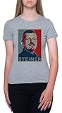 Guenther Steiner Portrait Grau T-Shirt Damen Mit Kurzen Ärmeln Und Rundem Hals Grey Womens M
