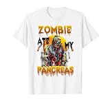 Zombies Ate My Pancreas Diabetes Bewusstsein Halloween Lustig T-Shirt