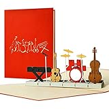 Geburtstagskarte für Musiker und Musikliebhaber I schöne Verpackung für Konzertkarten I ausgefallener Gutschein für einen Konzert oder Musical, Originell, H16