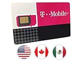 Prepaid-SIM-Karte - 30GB Internet-Daten USA, 5GB Roaming Kanada und Mexiko - Unbegrenzte Anrufe und Texte (30 Tage)
