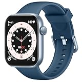 Smartwatch Damen Herren, 1,85' HD Touch Fitnessuhr mit Telefonfunktion, 140+Sportmodi Smart Watch Fitness Tracker mit Pulsmesser Schlafmonitor Schrittzähler, IP68 Wasserdicht Sportuhr für iOS