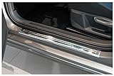 tuning-art EX103 Edelstahl Einstiegsleisten Set für VW Passat B8 3G Variant 2014-, Farbe:Silber