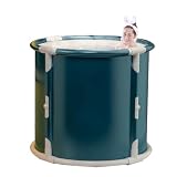 Phjaoeyui Tragbare Badewanne, faltbare Badewanne für Erwachsene, kalte Tauchwanne für einzigartiges Eisbad-Erlebnis, unabhängiges Einweichen, Badewanne für Dusche, Sauna, Pop-Up-Bad fü