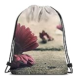 696 Turnbeutel Rucksack Herren Damen, Charmante Blumen Sportbeutel Idee Drawstring Backpack Leichtgewicht Gym Sack Bag Für Erwachsene Kinder Jugendliche