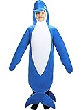Funidelia | Delfin Kostüm für Jungen & Mädchen ▶ Tiere - Kostüme für Kinder & Verkleidung für Partys, Karneval & Halloween - Größe 7-12 Jahre - Blau