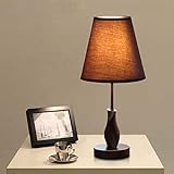 KF Tischlampe Einfache Und Moderne Tischleuchte Aus Massivholzgewebe, Dekorative Schreibtischlampe Am Schlafzimmer (Color : A)