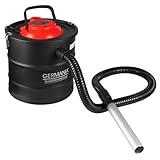 Germania Aschesauger 20 Liter aus Stahl - Kaminsauger 1200 W - Staubsauger fü