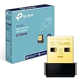 TP-Link Archer T2U Nano AC600 USB WLAN Stick Adapter(433MBit/s 5GHz, 200MBit/s 2,4GHz, WPA und WPA2-Verschlüsselungs-Standard, Windows 11/10/8.1/8/7/XP, Mac OS 10.15 und früher) schwarz/g