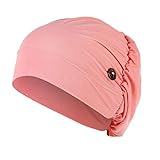 ZHIYU Verstellbare Schlafmütze Kopftücher für Krebspatienten Chemo-Mütze Kopftuch für Frauen und Mädchen Vorgebundene Haube Hut für Krebs Kopfwickel Schlafmütze Headwear