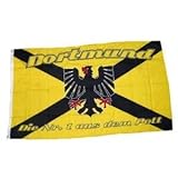 Dortmund Kreuz XXL Fahne Flagge Grösse 1,50 x 2,50m mit Ösen - FRIP –Versand®