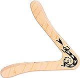 Paul Günther 1378 - Boomerang Sirius, klassische Form, ca. 25 cm groß, aus 44 mm starkem finnischem Flugsperrholz, fliegt ca. 15 - 20 m weit, für Rechtshänder geeignet