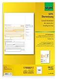 SIGEL ZV570 SEPA-Überweisungen, A4, 100 Blatt, Überweisungsträger / Zahlschein, mit gratis Beschriftungsvorlag
