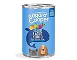 Edgard Cooper natürliches Premium Nassfutter für Adult Hunde in Dosen - 6 x 400g - Lachs & Forelle - getreidefrei