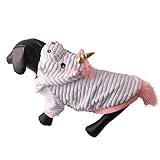 Einhorn-Hundekostüm, lustiges Halloween-Kostüm, verstellbar, für Welpen, Einhorn, Cosplay, Mähne, Hut, Kopfbedeckung, Zubehör für kleine, Geburtstagsparty, Foto-Requisiten