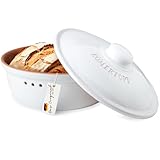 Römertopf 809 04 Brottopf rund Keramik Brotkorb weiß Ø 30,0