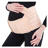 Schwangerschaftsgurt Frauen Bauch Bandage Support Gürtel Mutterschaft Bauchband Taille Zurück PRENATAL SCHREIBTOR (Color : Beige, Size : XL)
