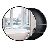 CENAP Badezimmer-Aufbewahrungsschrank mit Spiegel und Regalen, Badezimmer-Wandschrank aus Holz über dem Toilettenwaschbecken, wandmontierter Medizinschrank, Mehrzweck-Aufbewahrungsorganisator
