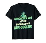 Geocacher Cooler Opa Großvater Hobby Geocaching Wandern T-Shirt