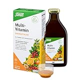 Salus Multi-Vitamin Energetikum - 1x 500 ml - Tonikum mit 8 wichtigen Vitaminen - Vitamin A, B1, B2, Niacin (B3), B6, D3 und E - vegan - bio