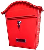 BALLYE Gartenbriefkasten im Freien mit Schloss Kreativer Briefkasten Dekoration Vorschlagsbox