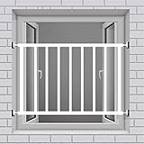 BOCbco Fenstergitter Sicherheitsleisten Einbruchschutz Fenstergitter Ohne Durchschlag Für Das Sichere Zuhause/Höhe 40Cm/L70Cm