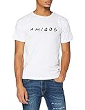 Frenchcool Herren Amigos T-Shirt, weiß, XXL