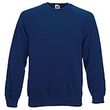 Fruit of the Loom Herren, Sweatshirt, Raglan Sweatshirt SS024M, Blau (Navy), M